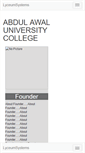 Mobile Screenshot of abdulawalcollege.com