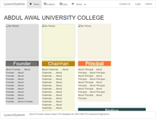 Tablet Screenshot of abdulawalcollege.com